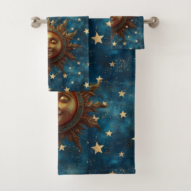 Celestial Sun  Bath Towel Set (Insitu)