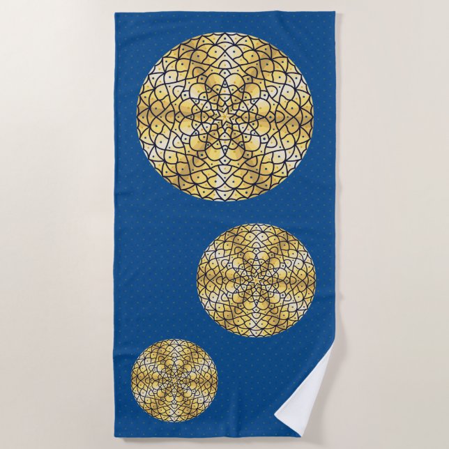 Celestial Sun Beach Towel (Front)