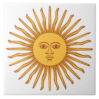 Celestial Sun Ceramic Tile