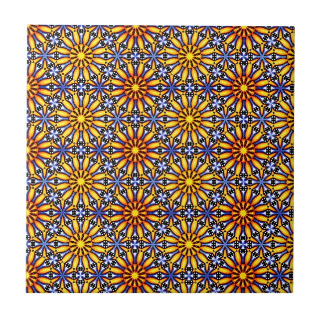 Celestial Sun Ceramic Tile (Front)