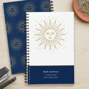Celestial Sun Creating Space Where Wonder Thrives Notebook