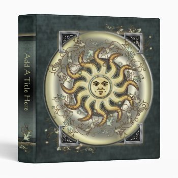 Celestial Sun Design 1" Avery Binder by EarthMagickGifts at Zazzle