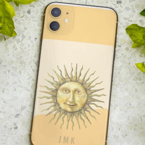 Celestial Sun Face Colorblock Monogram   iPhone 13 Pro Max Case