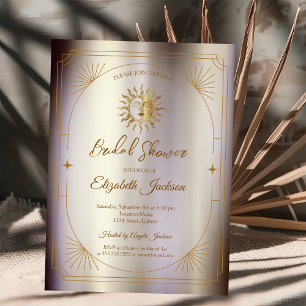 Celestial Sun Frame Magic Invitation