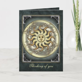 Celestial Sun Greetings And Note Cards by EarthMagickGifts at Zazzle