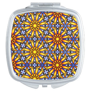 Celestial Sun Mandala Compact Mirror