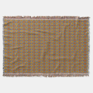 Celestial Sun Mandala Throw Blanket