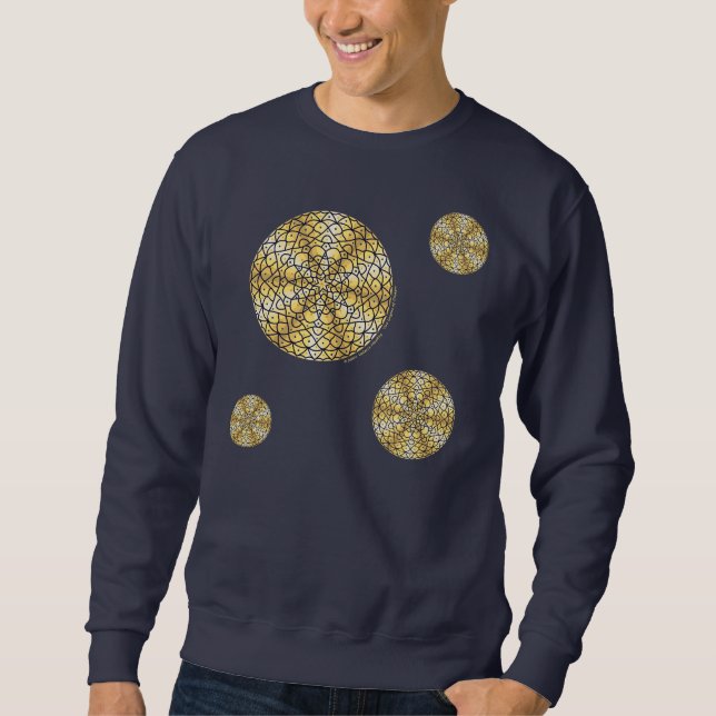 Celestial Sun Men's Dark Shirt (Front)