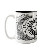 Celestial Sun Moon and Stars Custom Coloring