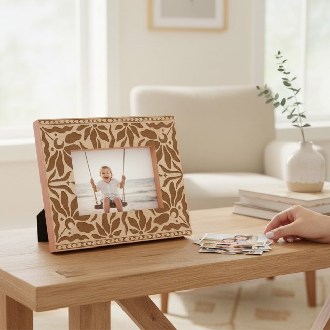 Celestial Sun Moon Botanical Pattern Engraved Frames (Creator Uploaded)