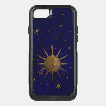 Celestial Sun Moon Brass Bas Relief Graphic Otterbox Commuter Iphone Se/8/7 Case by Rage_Case at Zazzle