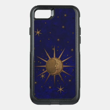 Celestial Sun Moon Brass Bas Relief Graphic Otterbox Commuter Iphone S