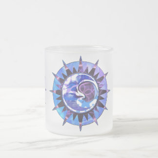 celestial  sun & moon frosted mug