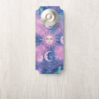 Celestial Sun & Moon Mandala Galaxy Nebula Door Hanger
