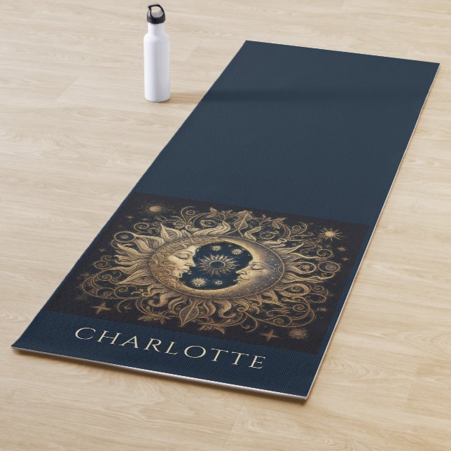 Celestial Sun Moon Personalized Yoga Mat (In Situ)