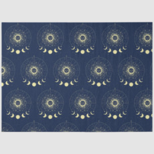 Celestial Sun Moon Phases Zodiac Tissue Paper