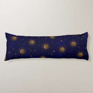 Celestial Sun Moon Starry Night Body Pillow