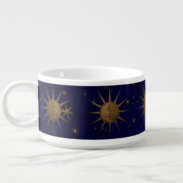 Celestial Sun Moon Starry Night Bowl (Right)