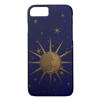 Celestial Sun Moon Starry Night Iphone 8/7 Case by Rage_Case at Zazzle