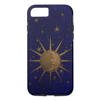 Celestial Sun Moon Starry Night Iphone 8/7 Case by Rage_Case at Zazzle