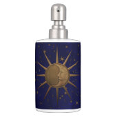 Celestial Sun Moon Starry Night Soap Dispenser & Toothbrush Holder (Front)