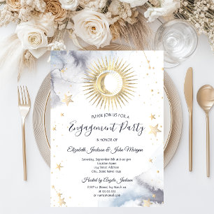 Celestial Sun,Moon,Stars Invitation