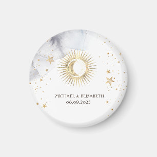 Celestial Sun,Moon,Stars Magnet