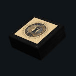 Celestial Sun Moon Stars Midnight Sky Personalized Gift Box<br><div class="desc">An elegant ancient ethereal sun moon stars tile that can be customized with your own favorite quote or your name. You may use these for home decor backsplash,  as coasters or as a decorative tile. Sand colored background. You can add your favorite quote or your name.</div>