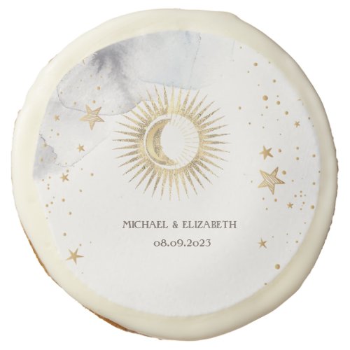 Celestial SunMoonStars Sugar Cookie