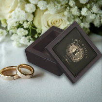 Celestial Sun Moon Stars Wedding Ring Box