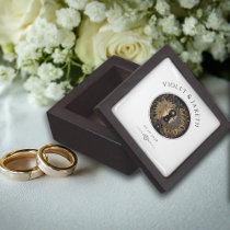 Celestial Sun Moon Stars Wedding Ring Box