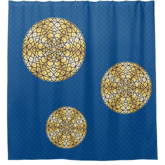 Celestial Sun Shower Curtain (Front)