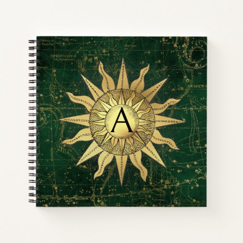 Celestial Sun Spiral Notebook