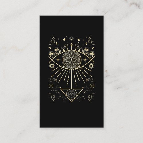 Celestial Sun Spirituality Astrology Business Card