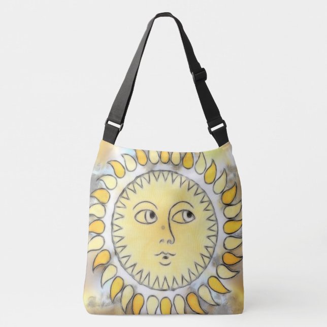 Celestial Sunburst Crossbody Bag (Front)