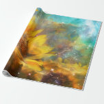 Celestial Sunflowers Art Gift Wrap