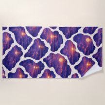 Celestial Sunset Ocean Pattern