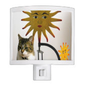 Celestial Sunshine Cat Night Light (Front)