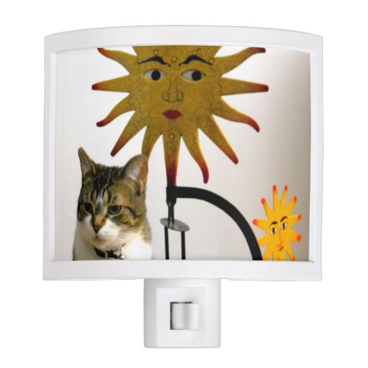 Celestial Sunshine Cat Night Light (Front)
