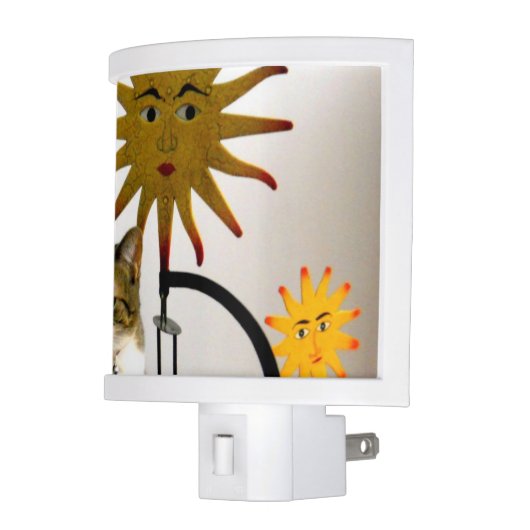 Celestial Sunshine Cat Night Light (Left)