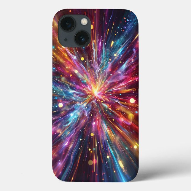 Celestial Supernova Light Burst Phone Case Vibrant (Back)