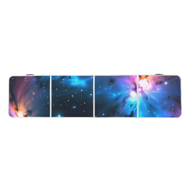Celestial Swirls of Stars Beer Pong Table (Top)