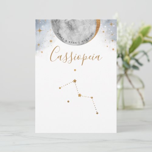 Celestial Table Number Cassiopeia Constellation