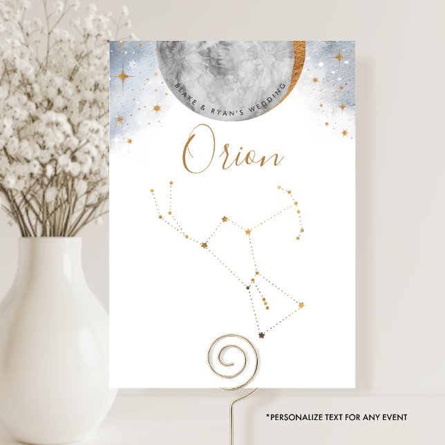 Celestial Table Number, Orion Constellation (Creator Uploaded)