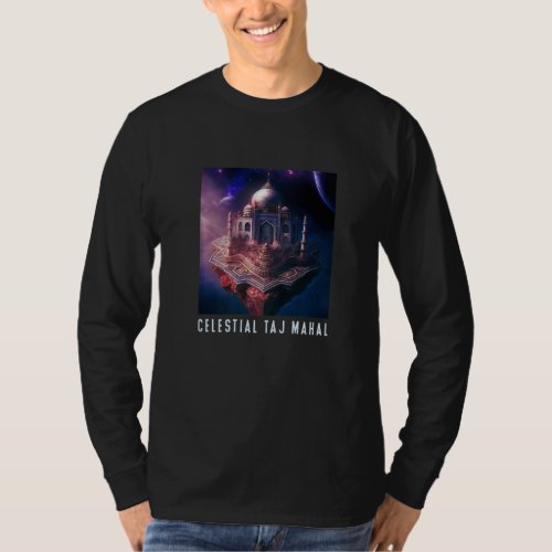 Celestial Taj Mahal  Science Fiction Space Temple  T_Shirt