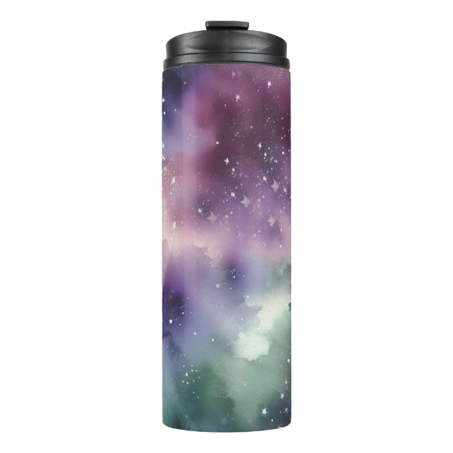 Celestial Tapestry Pattern Thermal Tumbler (Front)