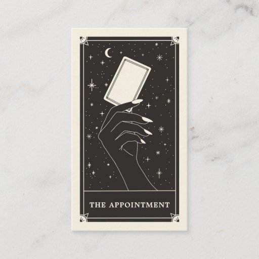 Customizable Celestial Tarot Appointment card