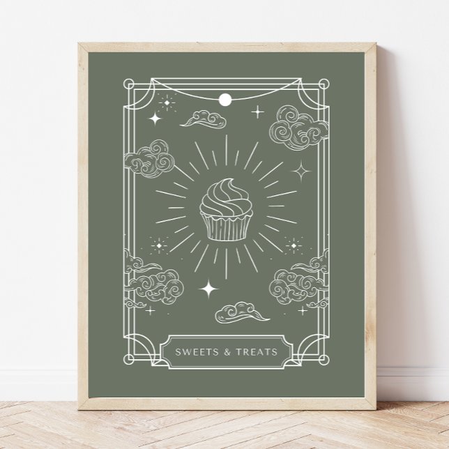 Celestial Tarot Baby Shower Sweets & Treats Sign (Creator Uploaded)