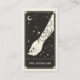 Celestial Tarot Black Tattoo aftercare card
