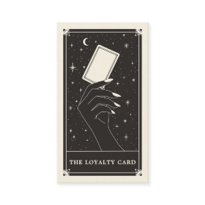 Celestial Tarot boho Loyalty Business card